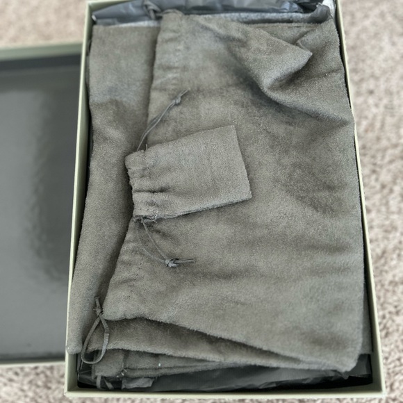 TOM FORD Women’s Padlock 105 Denim Point Toe Ankle-Strap Sandal - Picture 3 of 8